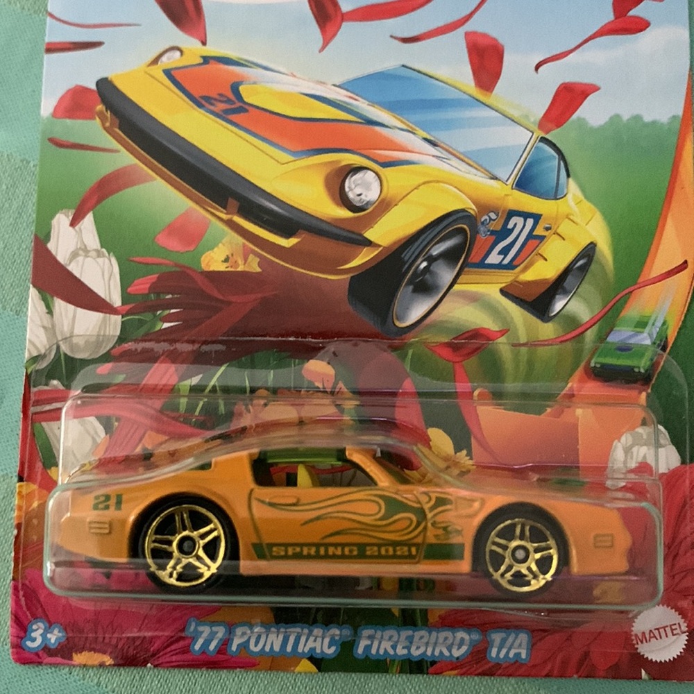 Hot Wheels ‘77 Pontiac Firebird T/A orange Spring